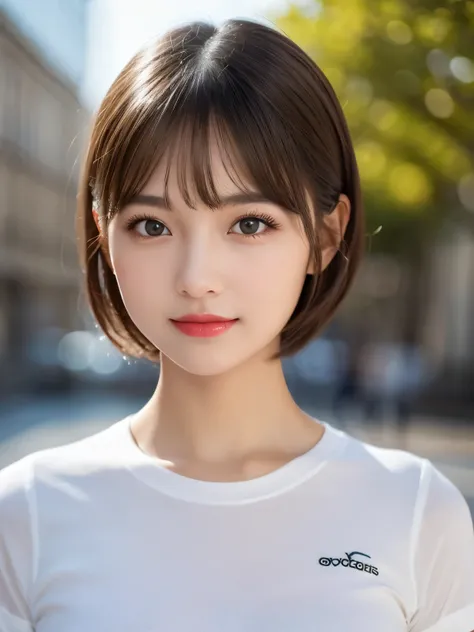 (masterpiece), highly realistic, beautiful atmosphere, intricate textures, super-resolution, hyper-realistic, high contrast, Portrait of a cute girl, looking at viewer, Focus on the Face, (Glowing Eyes), Glossy lips, rouge lip, make-up, blush cheek, smile,...