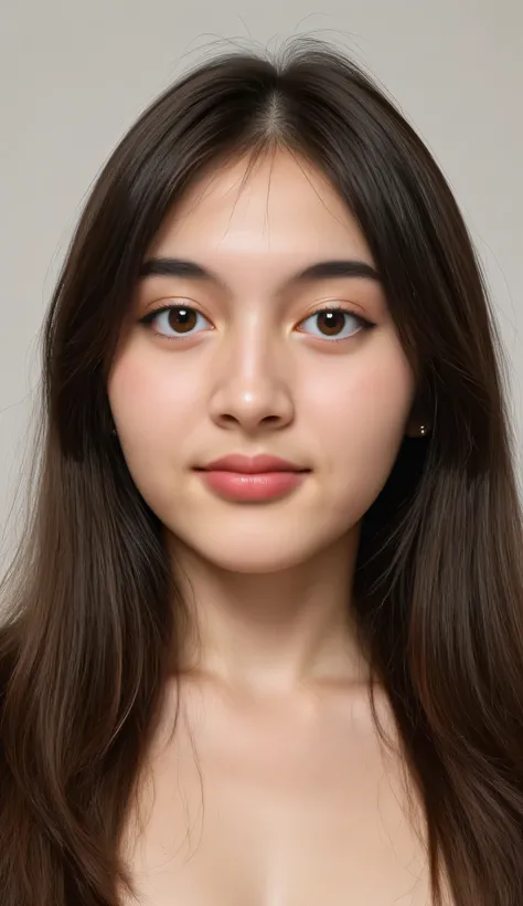 Her lips are full and shiny , Every detail is meticulously adorned 。 Fair and flawless skin exudes a light glow , The nose is slightly rounded 。 highlights the sense of sexiness and maturity , for slightly selected willow leaf eyebrows ,, the curve is nat...