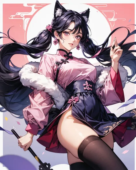 (risograph) simple background, tetas grandes, piernas
abiertas, escote, aausagi, dark hair, double bun,
twintails, parted bangs, circlet, jewelry, earrings,
choker, Cum en el cuerpo, ((sexy Chinese genshin clothes)).
minimalistic background, cat ears, cat ...
