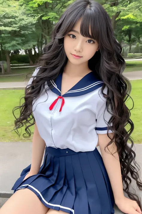 (wear Japanese School Uniform, Japanese girls uniform, Japanese , wear, wear , Seifuku, girls in uniform, loose coat collar sailor suit, middle school student, sailor suit, Sexy and cute 顔 , Beautiful middle school student Her sailor suit jacket is white...