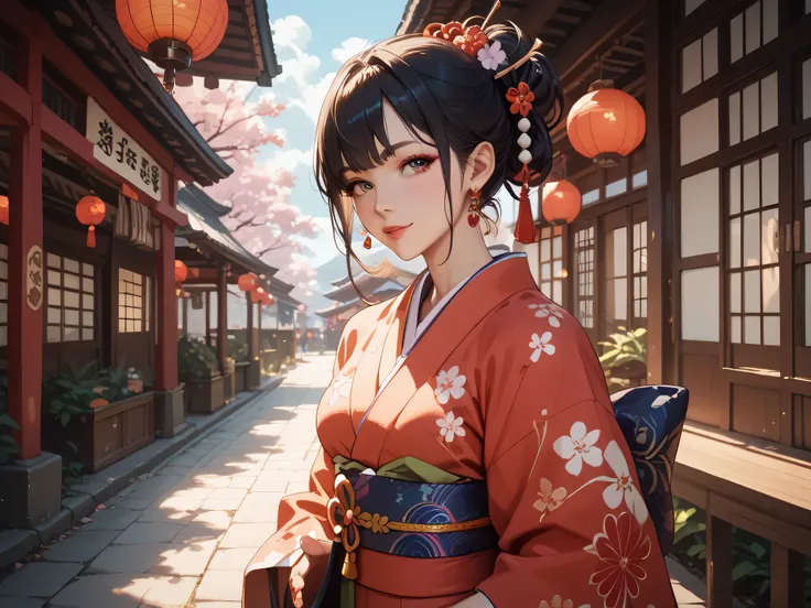 kimono japanese woman
