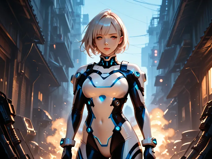 equipment powered suit girl