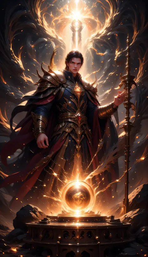 Le dieu du temps, he controls time and space, he has a clock in his hand, He is a powerful man, the god who controls time, We have to feel his power over time