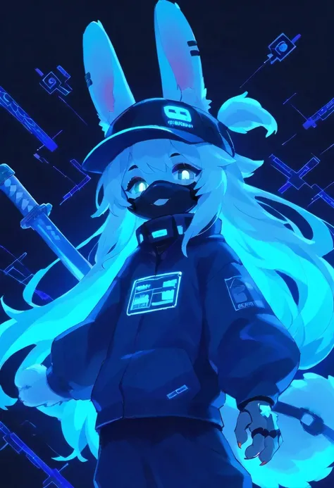 [KuroRabbi🐰] [Cyber 👾 Style Test*] - [Kuro black background,ultra detailed(sketch:1.2),graphite,(monocolour:1.3), score_9,score_8_up,score_7_up,score_6_up,score_5_up, ,, highres,8k,official art, solo, KuroRabbi, rabbit, anthro, DTkr, furs, buckteeth, slend...