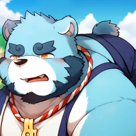 (kemono:1.2),furry,shiquanjie,blue bears