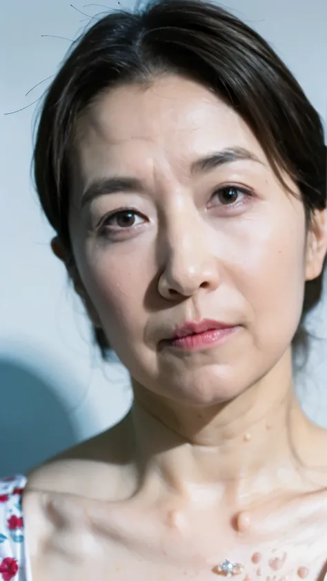 (((portrait:1.3))), (((Delicate skin:1.3))), (((Older mature woman:1.2))), pictures from a subjective point of view , 6500-v1 .1, Prieros face_v1, (( Aquatics:1.5)), ((( intelligent mature :1.5))), (( plump )), , Illuminate the face , masterpie...