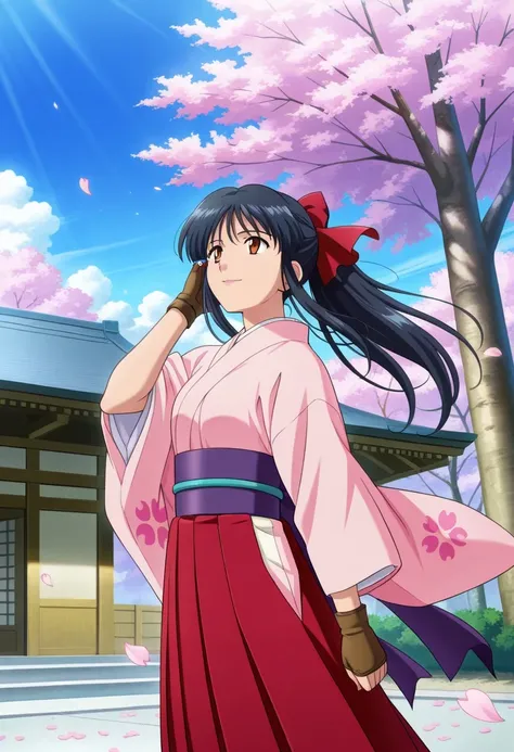 detailed eyes,  beautiful, detailed background, perfect eyes,
  source  _anime, very aesthetic, anime coloring, masterpiece,  official art,
BREAK,
 cherry tree , Japanese people,  sakura petals, Windy,  floating hair ,
Cowboy Shooting, dynamic angle,
Looki...