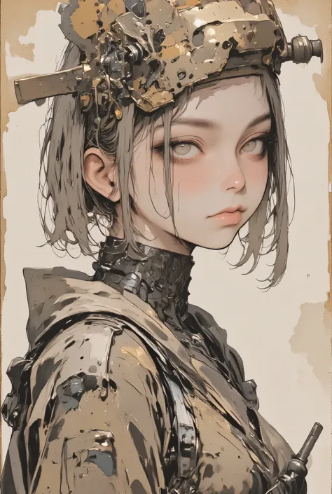 Ink painting、Old Paper Texture、 Damaged Paper 、old style 、faded colors、((Disaster in July 2025:2.0))、Ink paintingの絵画、ArsMJStyle, Zen Ink Wash Sumi-e、rough stroke anime、Highest quality、D4rkCyb3rDyn34n1m3 style、