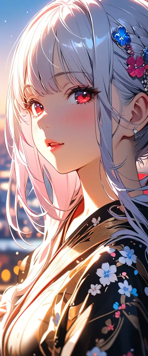 大きく口を開けて,(beautiful girl: 1.3),1girl,masterpiece, Highest quality, Ultra-high resolution,Rich contrast,super high quality,8k,Highly detailed CG unit wallpaper,texture,Unbelievably absurd,Ultra-high resolution,RAW Photos,Depth of Field 1.2,黒髪,ポニーテール,red eye...