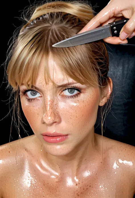 score_9,score_8_up,score_7_up, (medium body portrait:1.2), (a young age girl inserting a knife on her neck), 12yo, ((12yo,)), young , young, wet, lascivious, lewd, (on a chair), freckles, skinny, ((high detailed face)), ((ultra detailed face)), grey eyes, ...