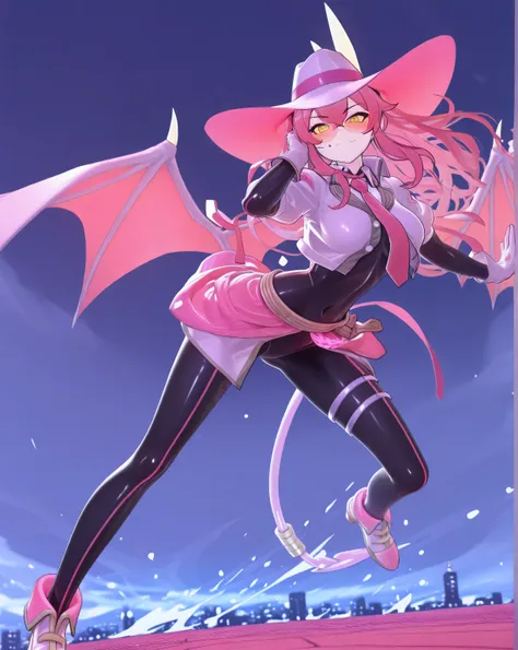 3dmm,Masterpiece,best quality, evil twin ki sikil:1.0, evil twin ki sikil outfit:1.0, black nylon bodystocking, anime 3D art style, silky clothes, bright colors,highly detailed,expressive facial features,dynamic pose,4k resolution,Arnold rendering masterpi...