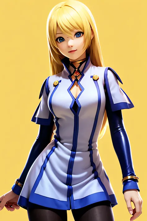 perfect anatomy Top Quality,highest resolution from vagina,(((Dress with metallic luster Shiny Black Tights shiny blonde hair blue eyes girl))) TALES OF SYMPHONIA Collet Brunel