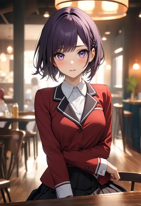 ((Masterpiece, better quality, High resolution, UHD, perfect pixels, depth of field, 4k, RTX, hdr))), 1 girl, single, alone, half body, beautiful anime girl , beautiful artistic style, anime character style hairstyle, ((a somewhat surprising expression w...