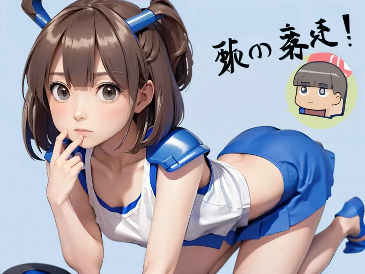 (((SFW、sound、Highest quality、 Super Horrible Leotard 、 、8k、 detailed face 、 super accurate 、 real color 、通常See also、5See also、Highest)))、 Beautiful Girl、 have brown hair、 bob cut from the front、slender、 The length is short 、細いfeet、Arles、Squishy4、 Ma...