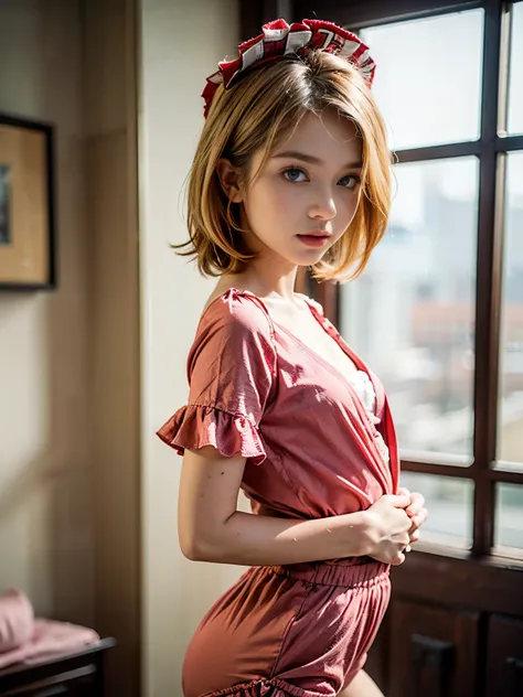 (UHD, retina, masterpiece, textured skin, super detail, best quality, 8k, accurate, anatomically correct, super detail, extremely precise in every detail, beautiful detailed glow, beautiful attention to detail, beautiful detailed eyes:1.3) A young girl sta...