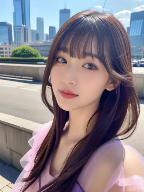 (RAW Photos, highest quality), (Realistic, Photorealistic:1.4), (Masterpiece), (Highest quality), High resolution, 8K resolution, (Intricate details), (Volumetric Light), Portraiture, woman, 30 years old, Medium wave Hair, Layered Hair, Brown Hair, Highly ...