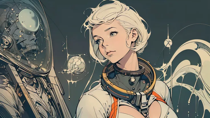 (((ultimate masterpiece))),(((32Kwallpaper))),(((solo:1.2))),(((1girl:1.2))),(((Cleavage))),((((Bauhaus)))),(((bustup,portfolio))),(((((background : Incredibly Simple))))),(((unlimited greatest astronauts voyager))),(((surrealism))),(perfect humanism),(((b...