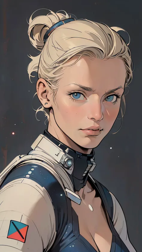 (((ultimate masterpiece))),(((32Kwallpaper))),(((solo:1.2))),(((1girl:1.2))),(((Cleavage))),((((Bauhaus)))),(((bustup,portfolio))),(((((background : Incredibly Simple))))),(((unlimited greatest astronauts))),(((surrealism))),(((badtrip))),(((void))),(((gal...