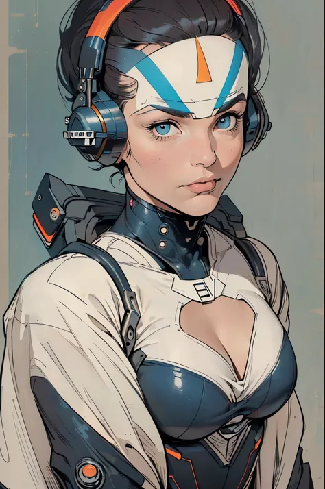 (((ultimate masterpiece))),(((32Kwallpaper))),(((solo:1.2))),(((1girl:1.2))),(((Cleavage))),((((Bauhaus)))),(((bustup,portfolio))),(((((background : Incredibly Simple))))),(((unlimited greatest astronauts))),(((surrealism))),(((badtrip))),(((void))),(((gal...