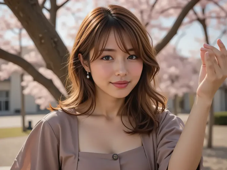 (Highest quality、Highest quality、highest resolution from vagina、masterpiece、very detailed:1.2)、（3 japanese women are taking a selfie with an ultra-wide angle lens on my smartphone）、(smiling cutely at the camera:1.1)、(cute:1.2)、(long curly blond hair、 Clear...