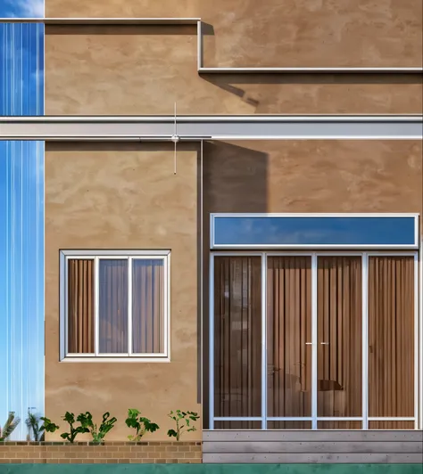 ( townhouse in the city , Exterior Photography ), daylight ( best quality) ((high resolution)) ,(( photo realistic)) ,warm light, (sharp focus on view of townhouse in modern style,Small House, Narrow area ,Vietnam,facade, curved arch , beautiful fac...