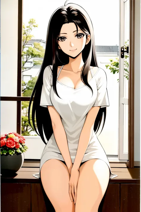 1990s\(style\)、1990sアニメセル画 style、best quality to deliver,( big eyes:1.2)、(Big Breasts:1.2),1 woman,Embarrassing Smile,masterpiece,best quality to deliver、adult woman,adult ladie,( 1 woman1.4)、masterpiece、best quality to deliver,masterpiece, best quality t...