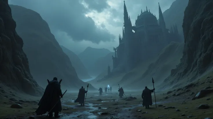 Around: A dark and desolate landscape, with ancient ruins , rugged mountains and stormy skies.
creatures: Grotesque monsters and terrifying demons, along with armed and powerful heroes casting spells.
atmosphere: A sense of constant danger and despair, wit...