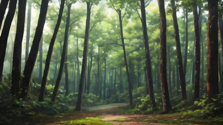 Make the background of a dark forest