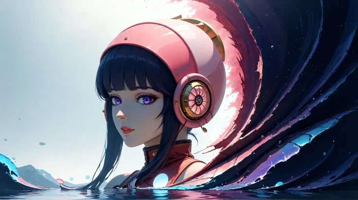 a futuristic landscape in the illustrative style of french illustrator Moebius, (blues, yellows), brutalist architecture, brutalism, retrofuturistic, french retro, retrofuturistic car, (White background:1.4),(Isabella Rosalini), head silhouette, Eyes close...