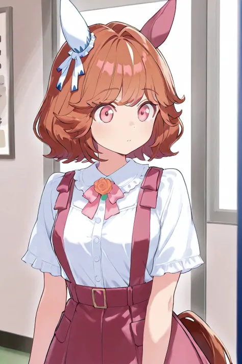 nsfw,narita, horse tail, short hair, animal ears, ear ornament, ear covers, single ear cover,asterpiece,best quality,(((体育座り))),(((足を開いて座る))),(((両膝を立てている))),((真正面からのクローズアップ画像)),((水色のマイクロミニのドルフィンショーツ)),((ピンク色のパンティー)),((紫色の半袖シャツ)),(頬杖をついている),(笑っている),(目を閉じる),...