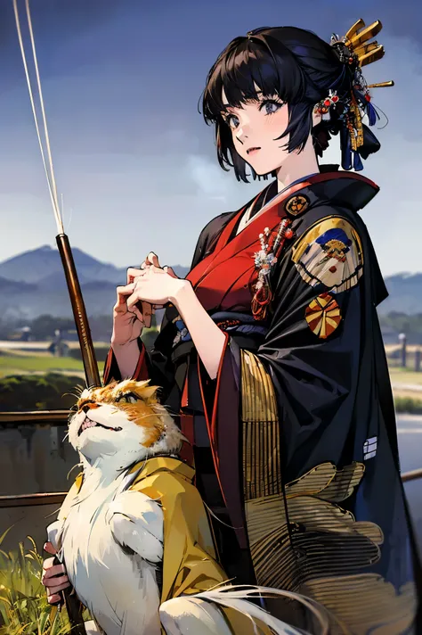 (masterpiece:1.5),beautiful hair,beautiful eyes,beautiful lips,Beautiful slender body,(Konno Anna:1.2),(Riho Yoshioka:1.1),(random expression:1.3),(Mountains in the background:1.4),bust illustration from the front ,Cleavage,((((An Extraordinary Beauty:1.7)...