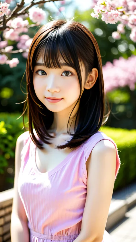score_9, score_8_up, score_7_up, Super detailed, BREAK's masterpiece , high quality, Super Detail, ultra high definition, surreal, 32K, (cute Japanese girl,18 years old),Half Smile , pale skin,(Detailed Faces,Xiaoyan,shortcut hair, pink lips, clear double ...