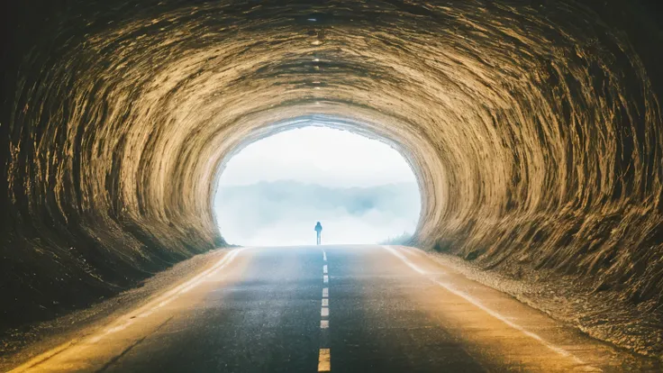 abstract minimal yellow background, white clouds flying out of tunnel, detailed, intricate, 4k, ultra-detailed, masterpiece, photo-realistic, high quality, vibrant, warm tones, surreal, dreamlike, cinematic, magical, whimsical, wispy clouds, glowing tunnel...