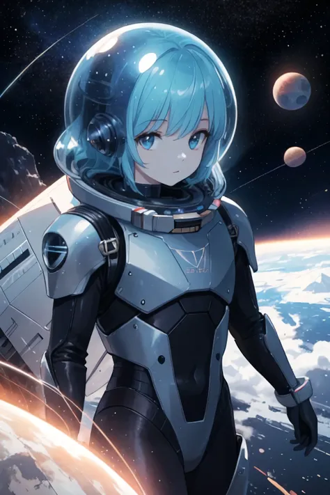 spaceship, Captain Future, comet, very detailed and beautiful design, illustrations, masterpiece, Highest quality, high resolution, 8k, Dynamic Production, comet, Galaxy Cloud Patterns, Advanced machinery , unknown planet, Exquisite Optical Effects, Myste...