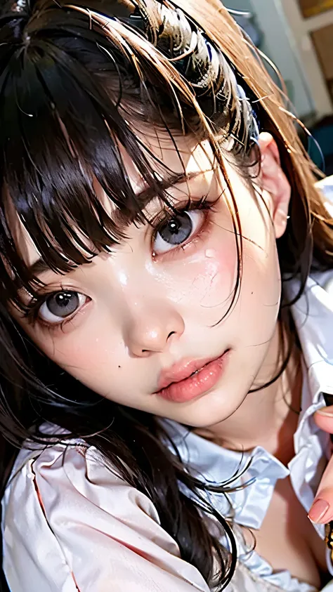 pornographic fantasy scene depicting an erotic witch exploring pleasure, has grimoire in one hand、on the other hand、explore cats, thigh, depicts expressive parts in detail, symmetrical eyes and a calm, Wise expression.   her hair flows naturally  , the rob...