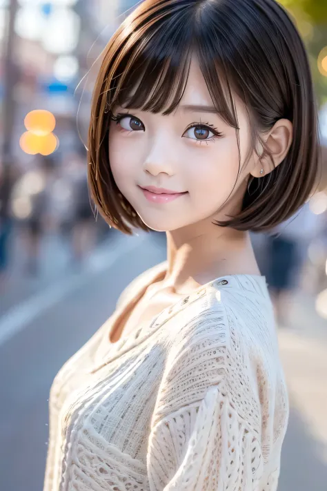 ((detailed face)), (single girl), ((best quality)), ((road 8K)), (super detailed), ((detailed background)) 8K, best quality, best quality: 1.1, Masterpiece: 1.3, super high resolution, (perfect face, Japanese, , girl, cute, park, smile, ren's clothes, bang...