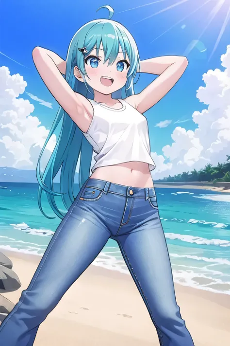 masterpiece, best quality, ultra detail, ((Perfect Face, perfect eyes, perfect hair, perfect arm)), 1girl, o, petite, ((round face, ecstasy, orgasm face, drooping eyes, shame smiling, blush)), dropping eyes, sleepy, Open mouth, ((White teeth)), background(...