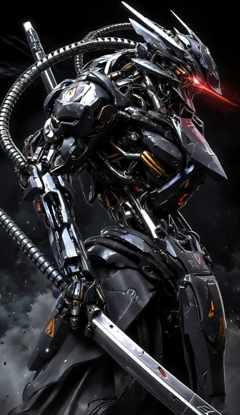 巨大realメカロボット, heavy metal, Darkness, Threatening、details, Mechanical、high image quality, 4k、8k、16k、best quality, high resolution, dynamic lighting, Rough Textures 、real、high image quality、realistic、of the best quality、masterpiece、超details、Refined and sh...