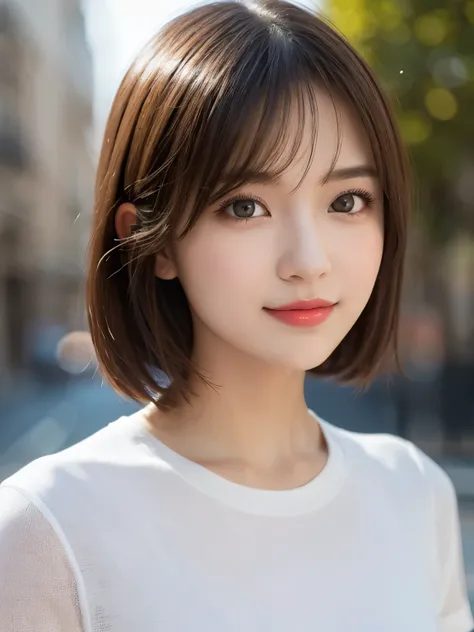 (masterpiece), highly realistic, beautiful atmosphere, intricate textures, super-resolution, hyper-realistic, high contrast, Portrait of a cute girl, looking at viewer, Focus on the Face, (Glowing Eyes), Glossy lips, rouge lip, make-up, blush cheek, smile,...
