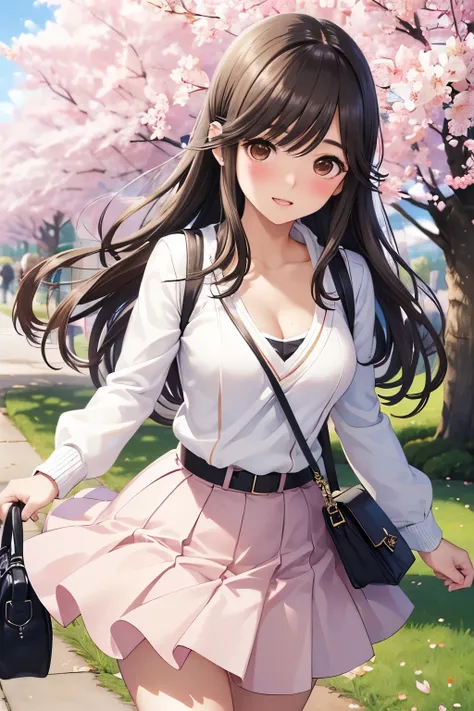 Gaoling loves flowers、Shiny brown hair, Wavy Long Hair、, Beautiful brown eyes、smile、Sparkling eyes, (Fine grain)、Ultra-detailed eyes、非常にDetailed face, Very detailedな目,

masterpiece,Highest quality,High resolution,Very detailed,masterpiece, Highest quality,...