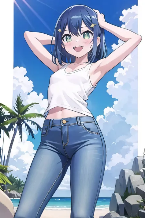 masterpiece, best quality, ultra detail, ((Perfect Face, perfect eyes, perfect hair, perfect arm)), 1girl, o, petite, ((round face, ecstasy, orgasm face, drooping eyes, shame smiling, blush)), dropping eyes, sleepy, Open mouth, ((White teeth)), background(...
