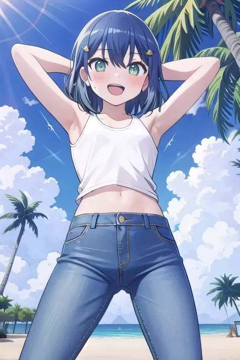 masterpiece, best quality, ultra detail, ((Perfect Face, perfect eyes, perfect hair, perfect arm)), 1girl, o, petite, ((round face, ecstasy, orgasm face, drooping eyes, shame smiling, blush)), dropping eyes, sleepy, Open mouth, ((White teeth)), background(...