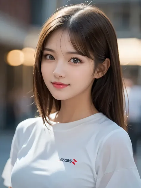 (masterpiece), highly realistic, beautiful atmosphere, intricate textures, super-resolution, hyper-realistic, high contrast, (left side of the face), Portrait of a cute girl, looking at viewer, small Face, upper body, (Glowing Eyes), Glossy lips, rouge lip...