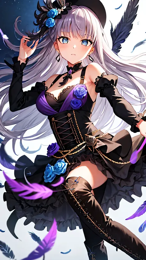 {{{masterpiece}}}, (best quality:1.5), (ultra-detailed:1.5), {illustration}, {{an extremely delicate and beautiful}}, (beautiful detailed eyes:1.6), absurdres, highres, extremely detailed face, 16k, hd, visual anime de uma jovem mulher, extremamente bonito...