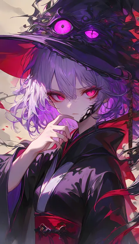 (masterpiece, best quality, amazing quality, very aesthetic, absurdres, newest:1), incredibily detailed, Intense posture, Traditional Japanese background, Epic illustrations, Flawless image quality, (black ink painting) , 1girl,solo,solo girl,medium hair ,...