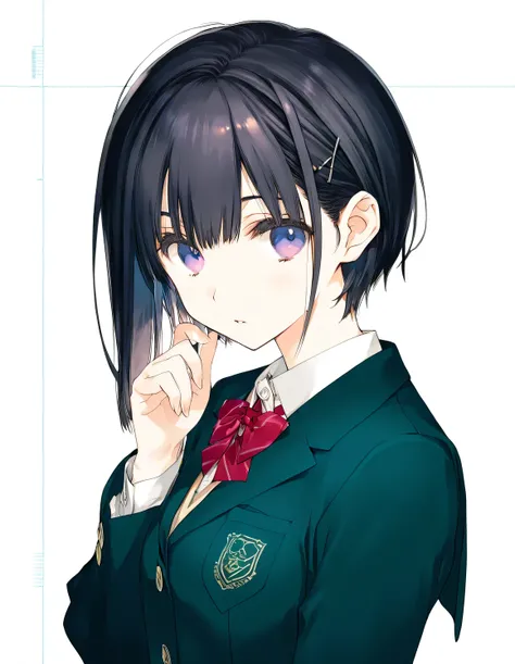 1girl, school uniform, (artist:mitsumi_misato),artist:fujiyama,artist:amazuyu_tatsuki, official_art, best quality, masterpiece, very awa, absurdres, highres, ultra-detailed, super detailed skin,Realistic texture,very aesthetic,clear line illustration, anal...