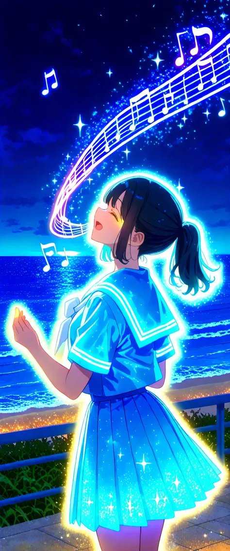 (beautiful girl: 1.3),1girl,masterpiece, Highest quality, Ultra-high resolution,rich contrast,super high quality,8k,Highly detailed CG unit wallpaper,texture,Incredibly absurd,Ultra-high resolution,RAW Photos,high school girl,(Blue and white sailor suit an...