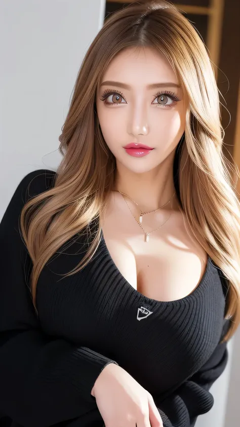 (超 Hi-Res, Masterpiece, anatomically correct, textured skin, super detailed, highest quality, Hi-Res, 8k, bloom, front light :1.2, perfect dynamic composition), (24 years old, 1 person, Cute and sexy tutor, G-cup big breasts, sexy face, gal m...
