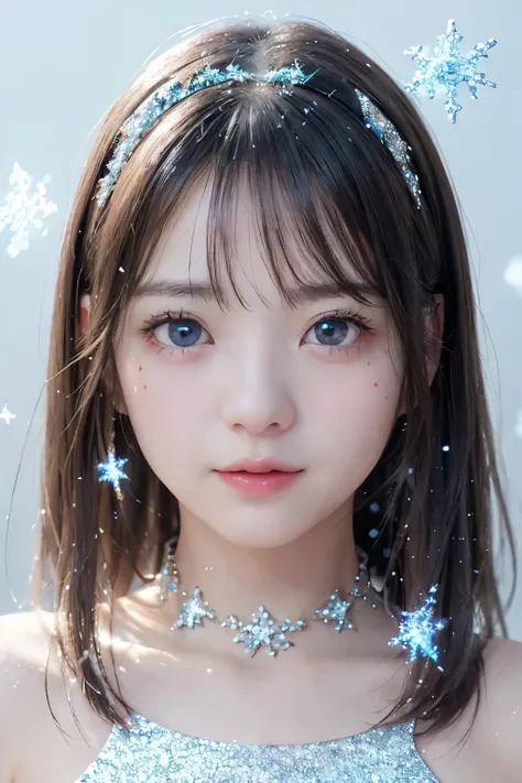 (Upper Body Closeup), Portrait, Portrait, , 8k,masterpiece, Best Quality, 、Round-faced、Big Eyes、 troubled face、 slim、flat body 、cute、Age 15、, one girl on her back、looking at the camera、face to face、pure white hair、glowing skin in front of a Japanese hot sp...