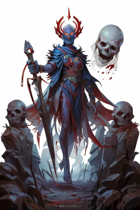 (full body image, (forbidden to cut or not) they appear from head to toe, Formato PNG , transparent background, white background, an enormous ancient anthological creature with wings and blood flying around it, a huge sickle , Is it the dead ent...